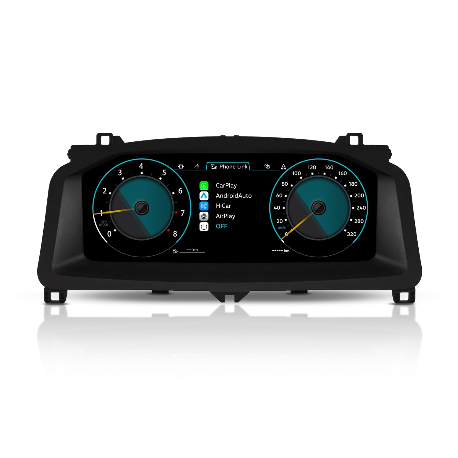 Quadro strumenti virtuale LCD per Volkswagen T6 2016-2020, cruscotto digitale con tachimetro integrato, sistema Linux e navigazione GPS