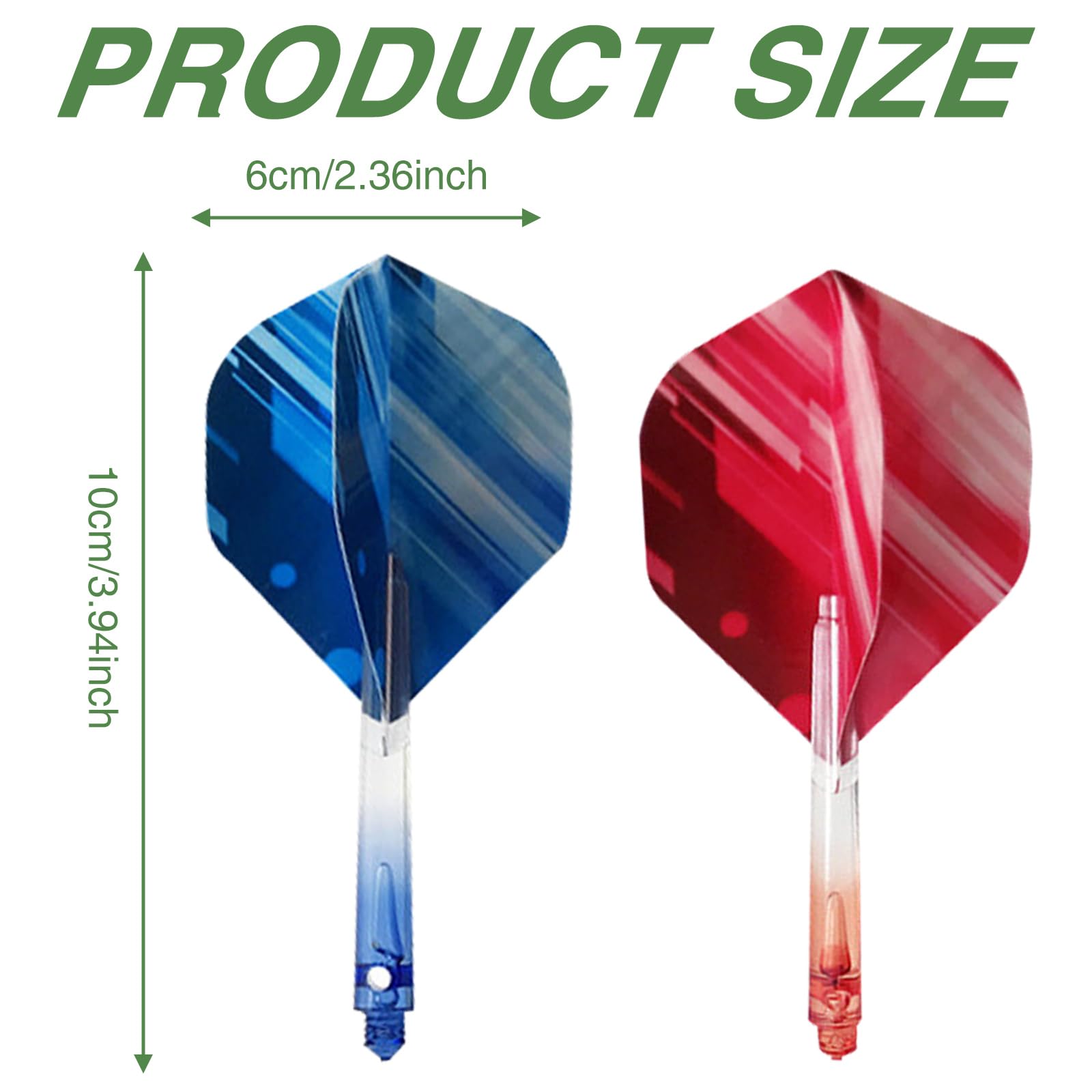 KASESSS 12 PCS 2-In-1 Integrated Dart Flights, Highly Quality Dart Flights and Stems All in One - Image 2