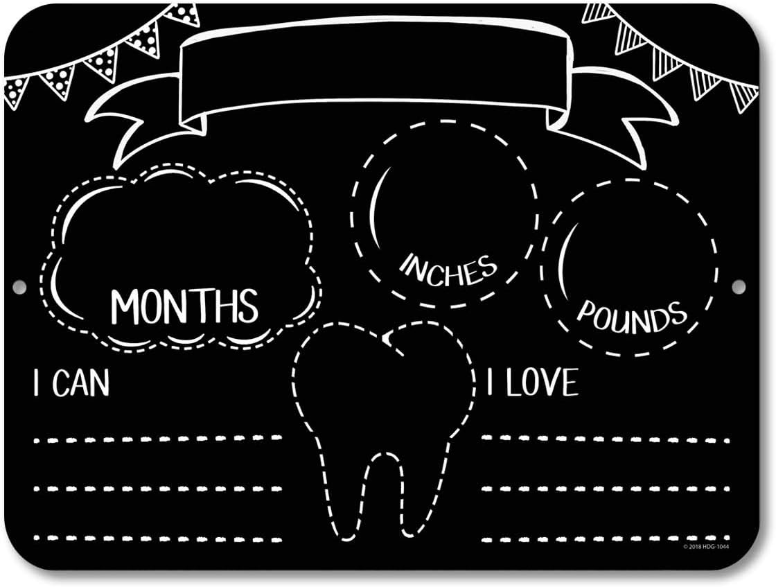 Honey Dew Gifts Baby's Monthly Milestone Chalkboard Style HDG-1044 image 2