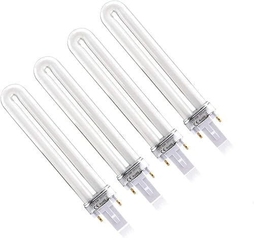 XICHEN 4 unids/set bombillas de repuesto 9W UV 365nm lámpara tubo de bombilla para arte de uñas secador UV lámpara luz