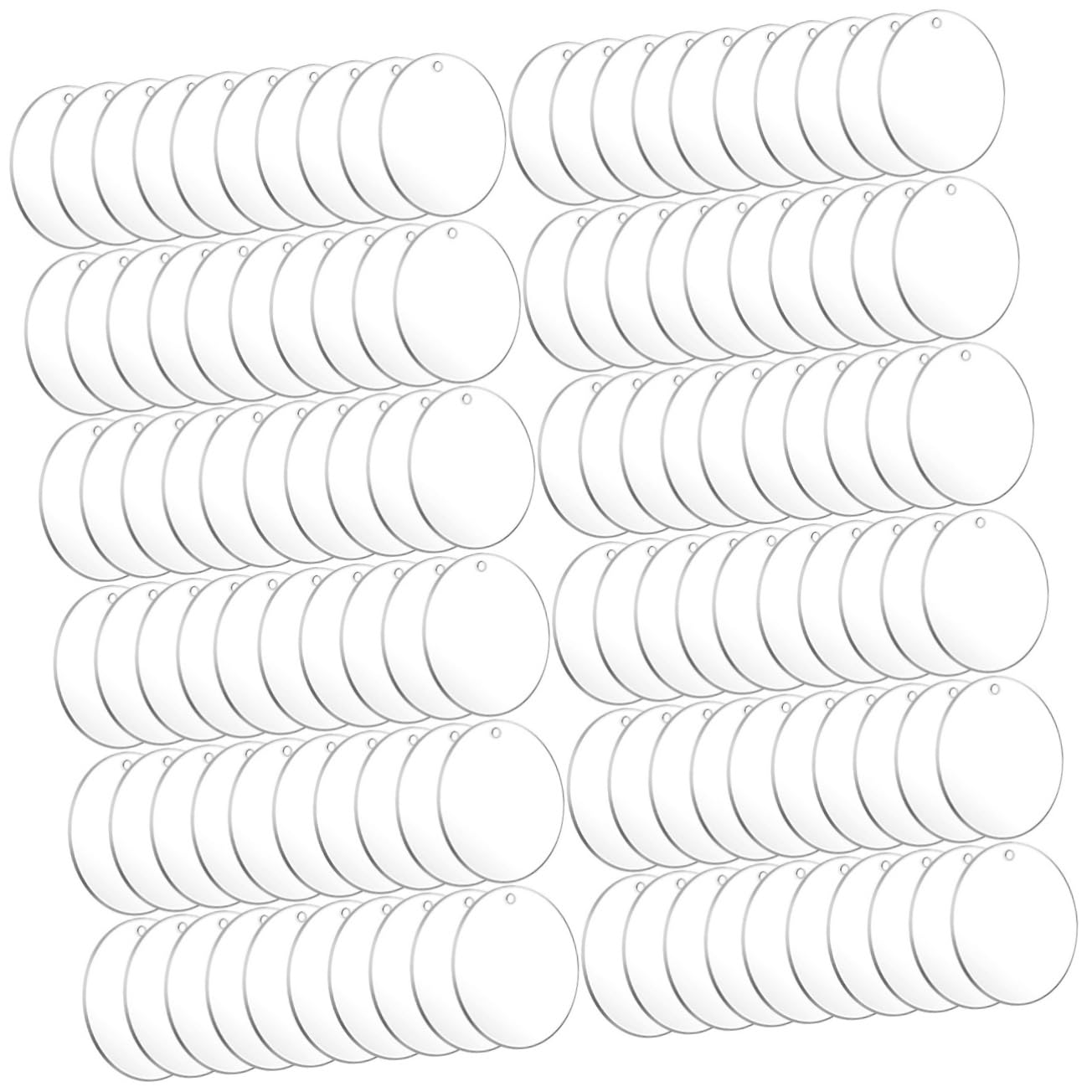 Porte clés transparent pour sublimation Housoutil 120 pièces pour création DIY