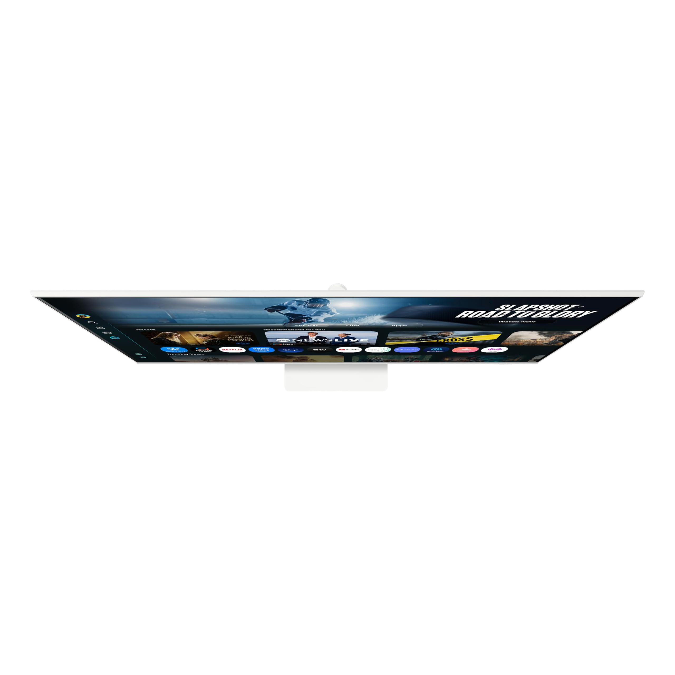 Samsung Smart Monitor M70F 32'', 60Hz, Dalle VA, 4K (3840x2160), 4ms, 3000:1, Inclinable, 2xHDMI (2.0), Display Port (1.4), Port USB-C avec Charge 65W, Couleur : Blanc, LS32FM701UUXEN