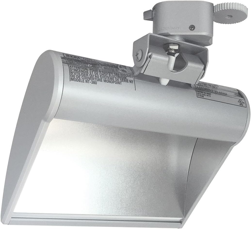Nora Lighting NTE-88031530S 8 in. 30K Dipper LED Track Head, Silver - 1000 Lumen