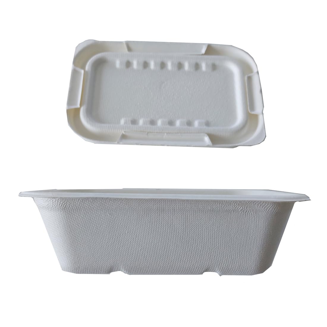 Vaschette in cellulosa 750-1000 ml con coperchio compostabili 100% take away bio 50 pz