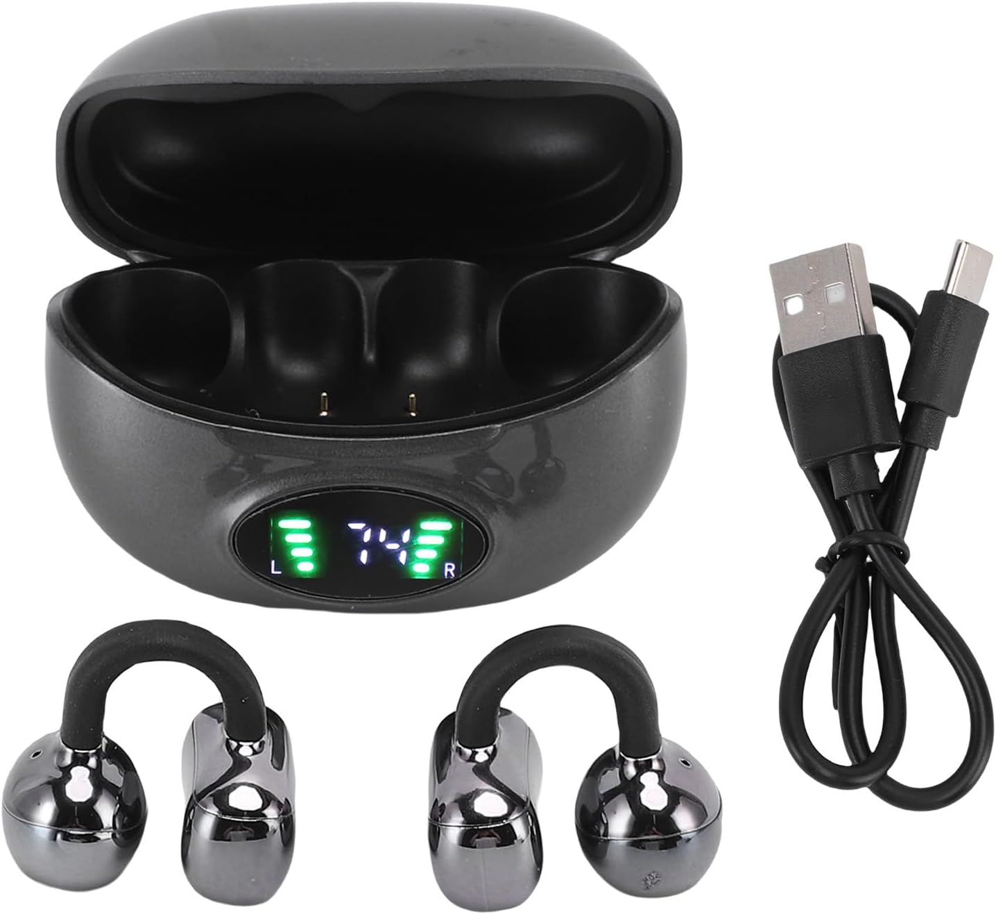 Bone Conduction Translation Headset, Language Translator Earbuds 144 Languages for Business