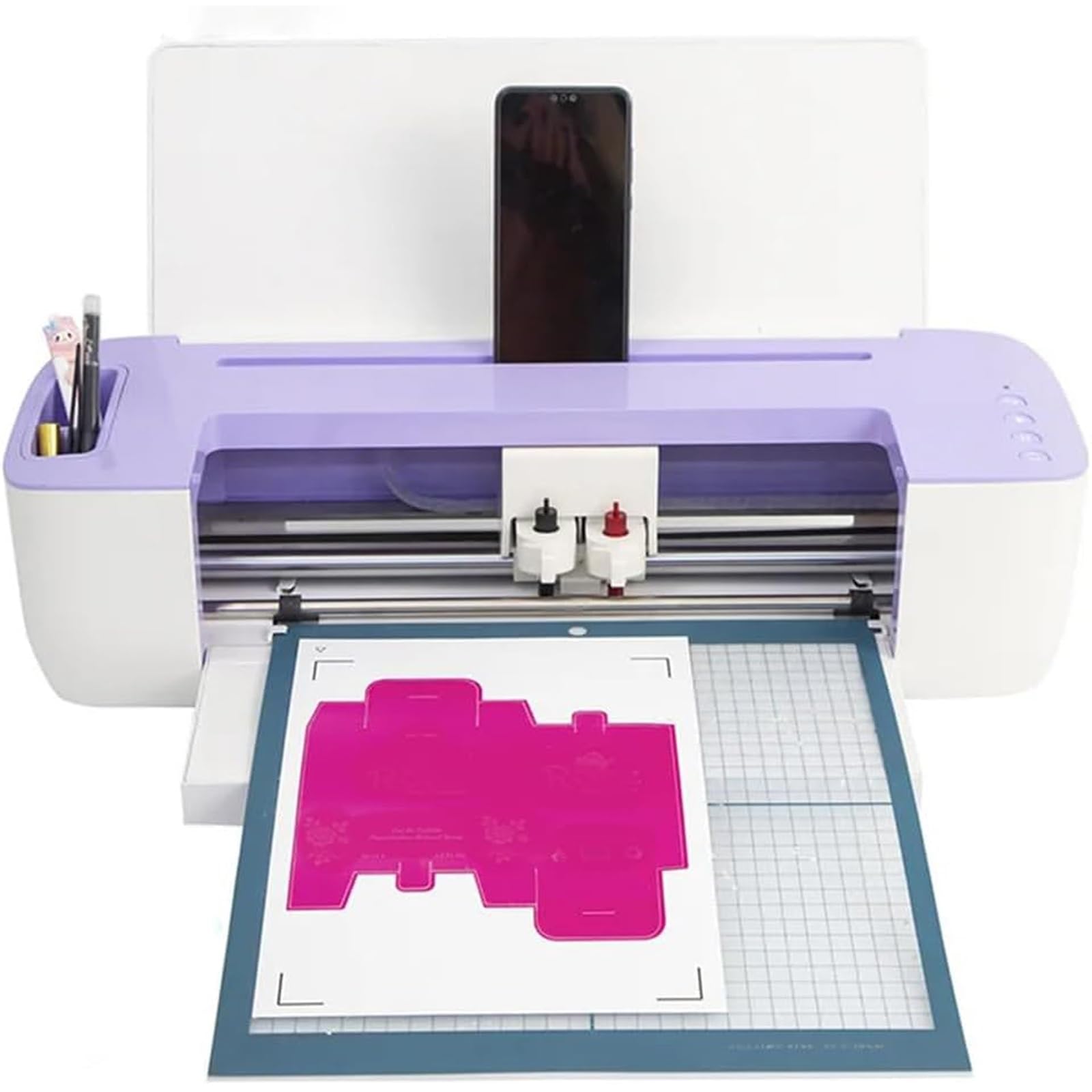 Automatische Stanz- und Prägemaschine, elektrische Prägemaschine mit 10–300 mm/s Geschwindigkeit, 330 mm maximale Vorschubbreite und 305 mm maximale Schnittbreite, for Kunsthandwerk