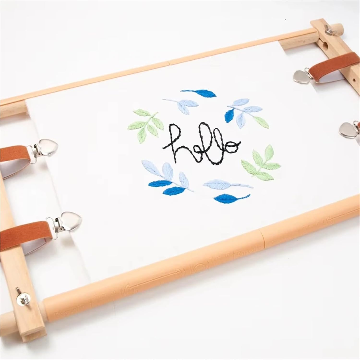 Cross Stitch Frame Simple Removble Large Size Cross Stitch Side Tensioners Clips Set Embroidery Tools Accessories Sewing Gadgets(Type B)