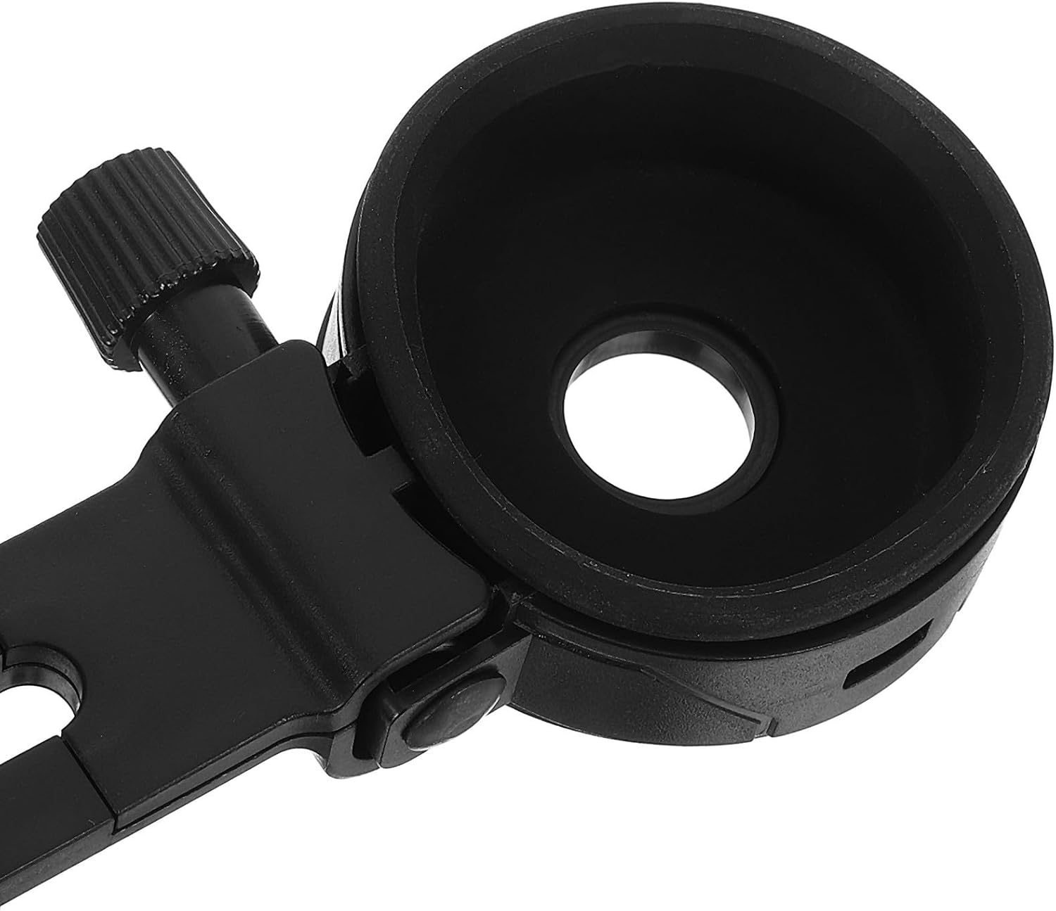 Spotting Scope Phone Mount Adapter for Microscopes and Telescopes, Adjustable Plastic Holder with Quick Setup, Suitable for Eyepieces 26-43.5mm, for Camping and Mobile Photography