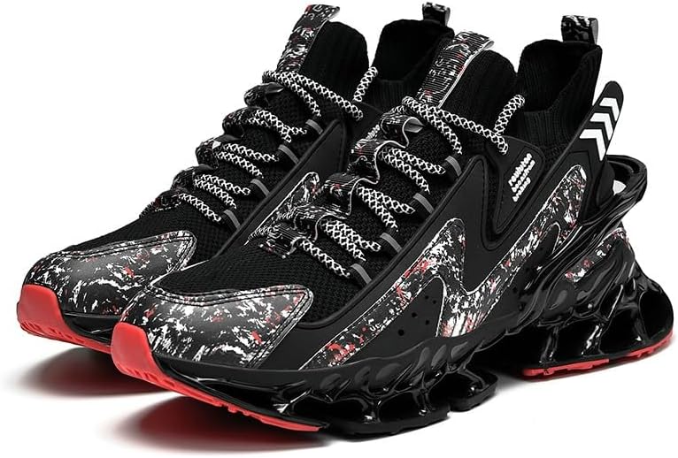 Men's Fashionable Basketball Shoes are Lightweight Breathable Anti Slip Wear-Resistant Grab on Casual Sports Boots