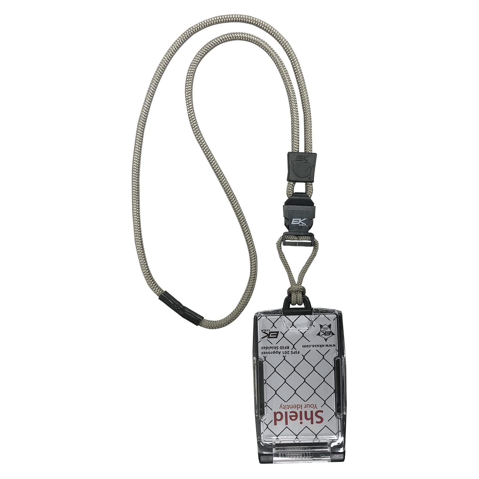 EK USA FIPS 201 One Hander ID Card Holder with Lanyard