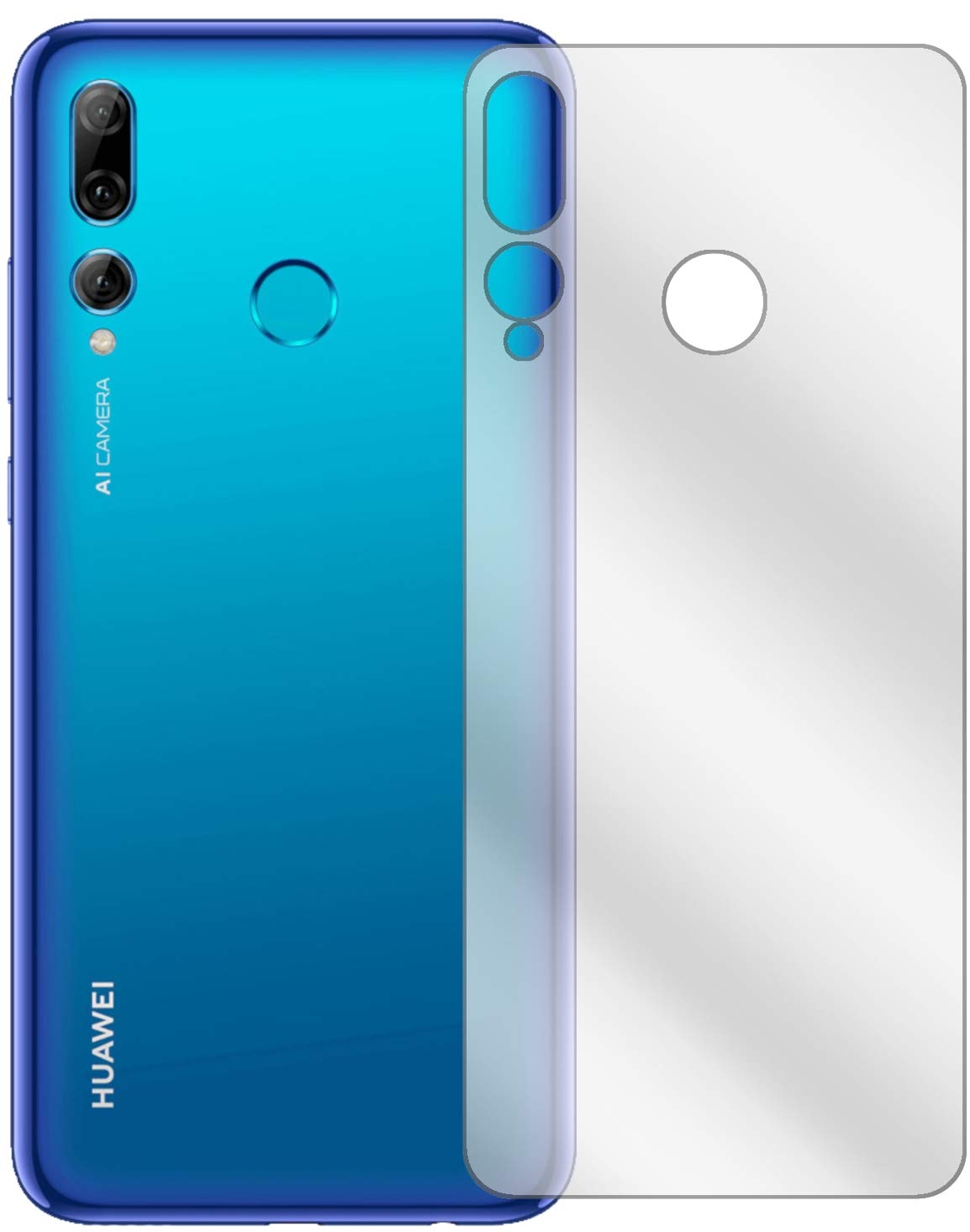 dipos I 3X Pellicola Protettiva Compatibile con Huawei P Smart (2019) Posteriore - Rivestimento del Display al 100% - Pellicola di Protezione