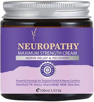 Neuropathy Relief Cream, Neuropathy Maximum Strength Cream, Natural Muscle Massage Cream, Quick Acting Nerve Paiin Relief, Soothing Skin Creams for Body, Mild Skin Care Balm