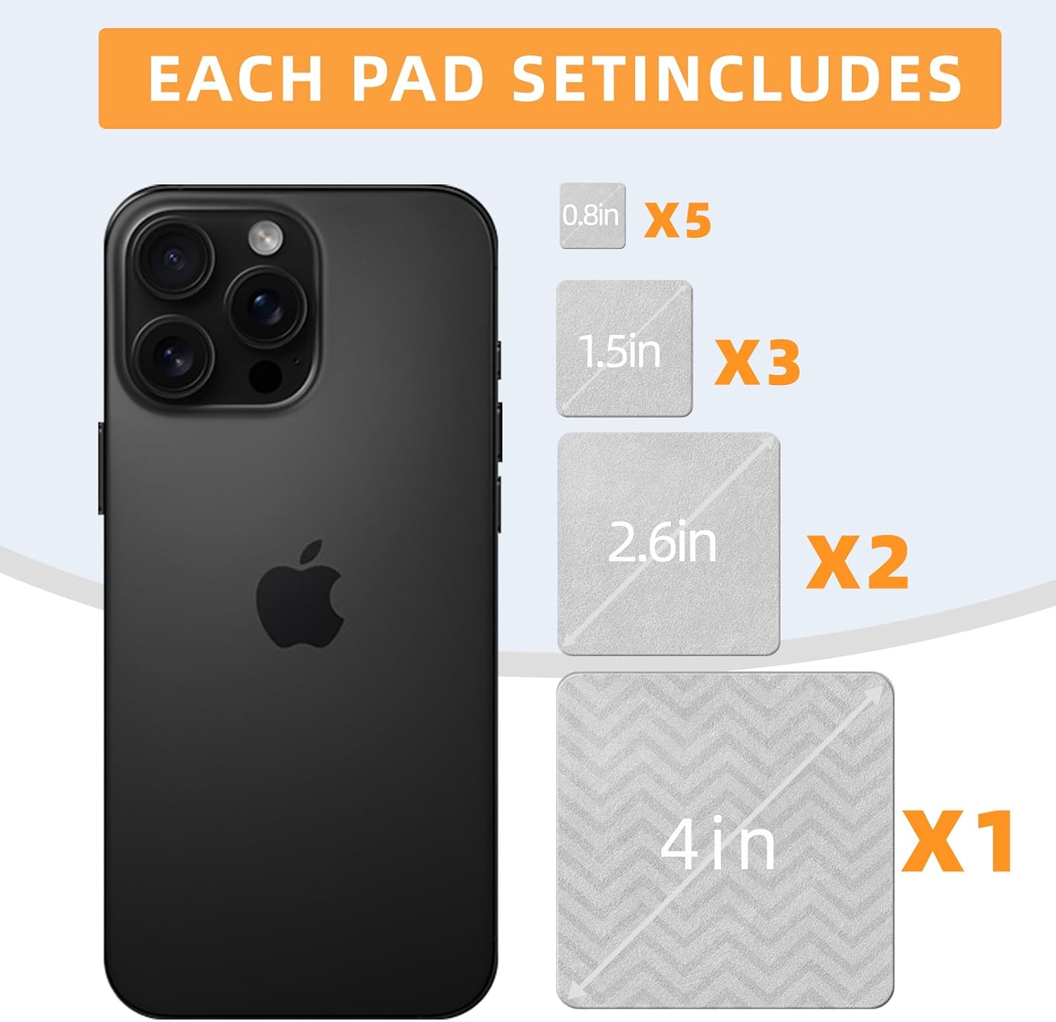 Screen Cleaner Small and Compact Cleaning kit Electronic Fingerprint Eliminator for Phones, ipads, laptops, TVs Material is high Density Microfiber 11 Cleaning Patches Includes 4 Sizes.