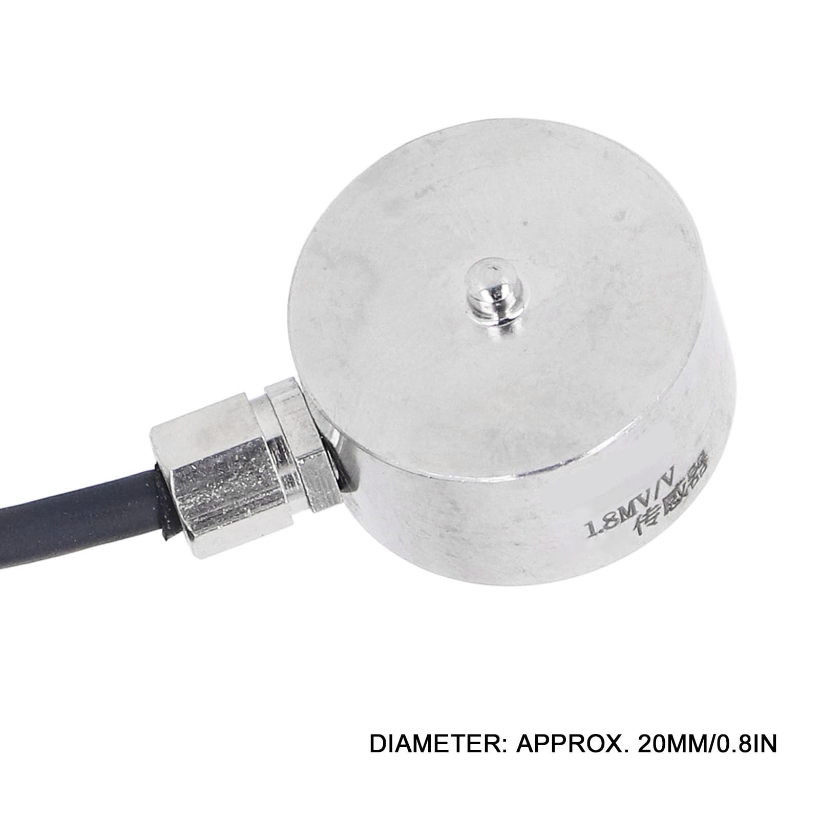FLEXMAN Sensor de Fuerza de Presión de Tensión, Sensor de Tensión de Compresión de Acero Inoxidable Sensor de Fuerza de Compresión de Tensión IP65 para Probadores de Equipos (30KG)