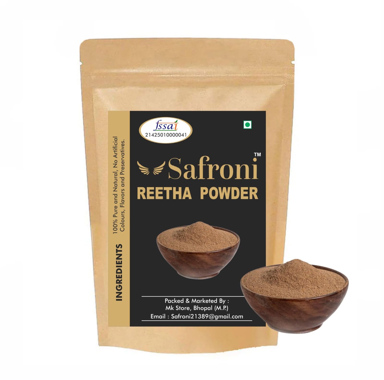 Reetha Powder (Soapnut Powder) | 100% Pure & Natural Hair Cleanser | Herbal Shampoo Alternative | No Chemicals ((100g))-picture-28
