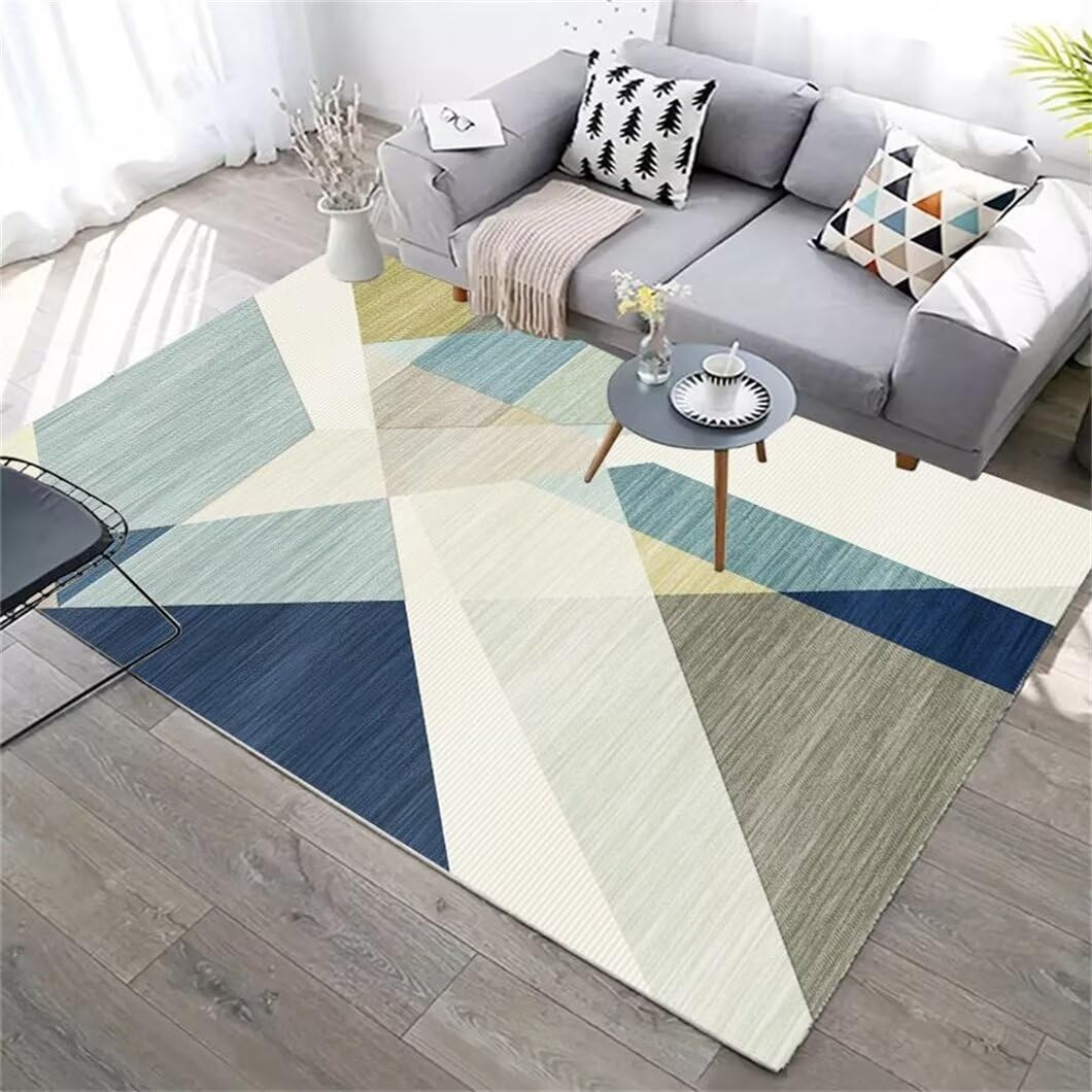 Tapis rectangulaire doux 120 x 180 cm confortable pour chambre d'enfant et salon