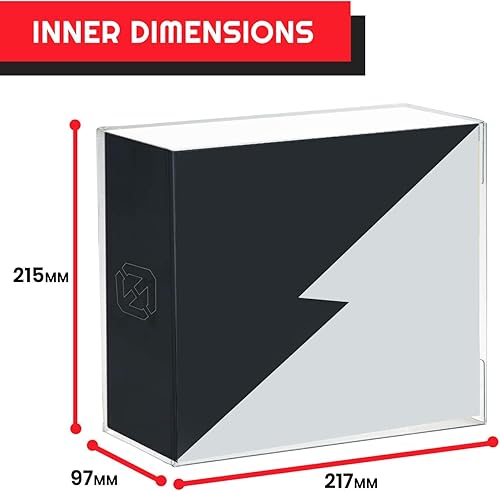 Vista 13 de EVORETRO Estuche protector de almacenamiento para Pokemon caja de refuerzo japonesa pequeña – Paquete de 5 vitrinas de plástico de 0.020 in