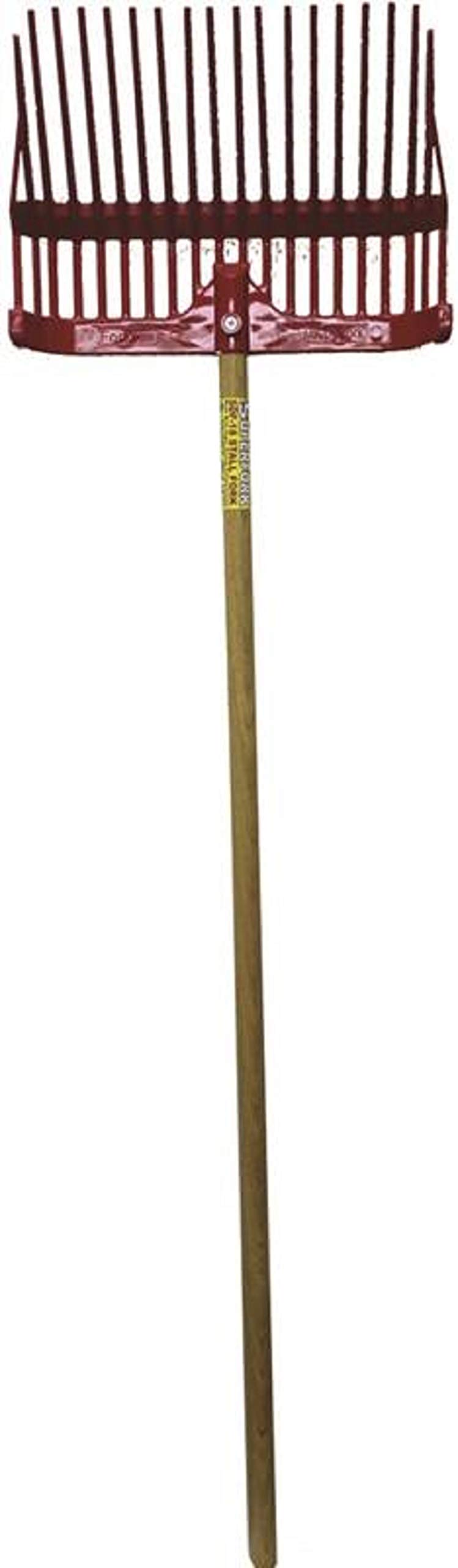 FORTEX INDUSTRIES 1308140 Superfork Plastic Stall Fork, Red