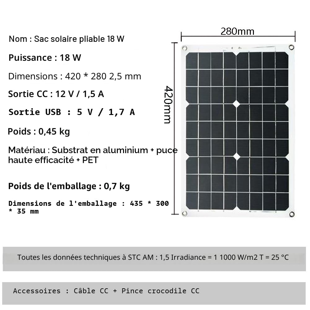 Kit de panneau solaire complet système d'alimentation hors réseau pour maison, camping-car, bateau, ferme et remise
