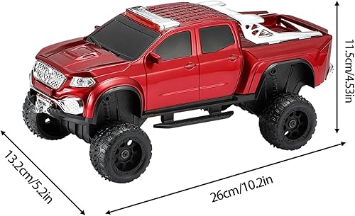 Miniatura 9 de WS-X65 Replica altavoz Bluetooth para camioneta - Sonido HD, radio FM, TWS estéreo, luces LED de fiesta, reproducción USBTF, micrófono incorporado,