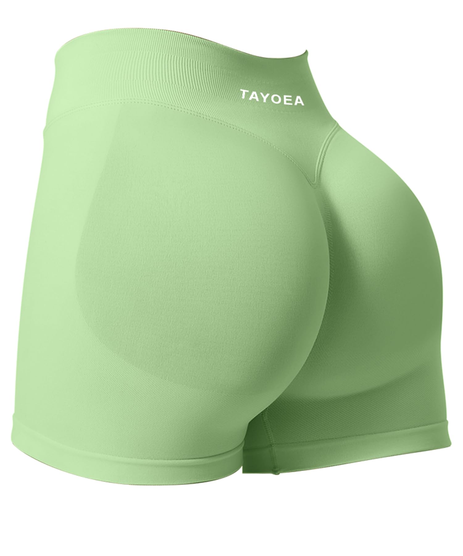 TAYOEA Pantalones Cortos Ciclismo Deportivos para Mujer Mallas Correr Cintura Alta Gimnasio Fitness Yoga Medias Push Up Booty Butt Scrunch Opaco Sin Costuras — view 19