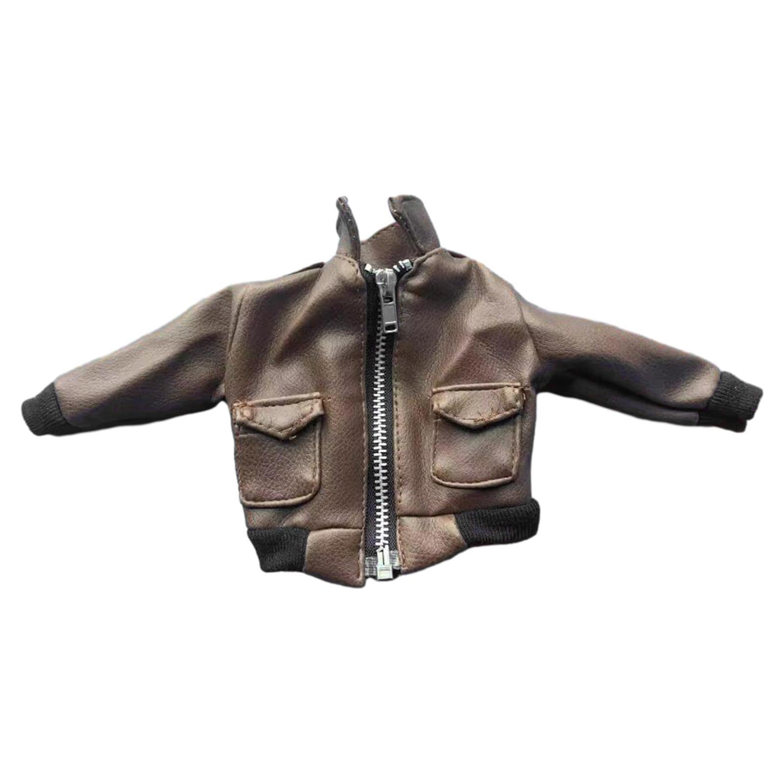 Chaqueta de moda masculina 1/6 con acabados detallados para figuras de acción de colección