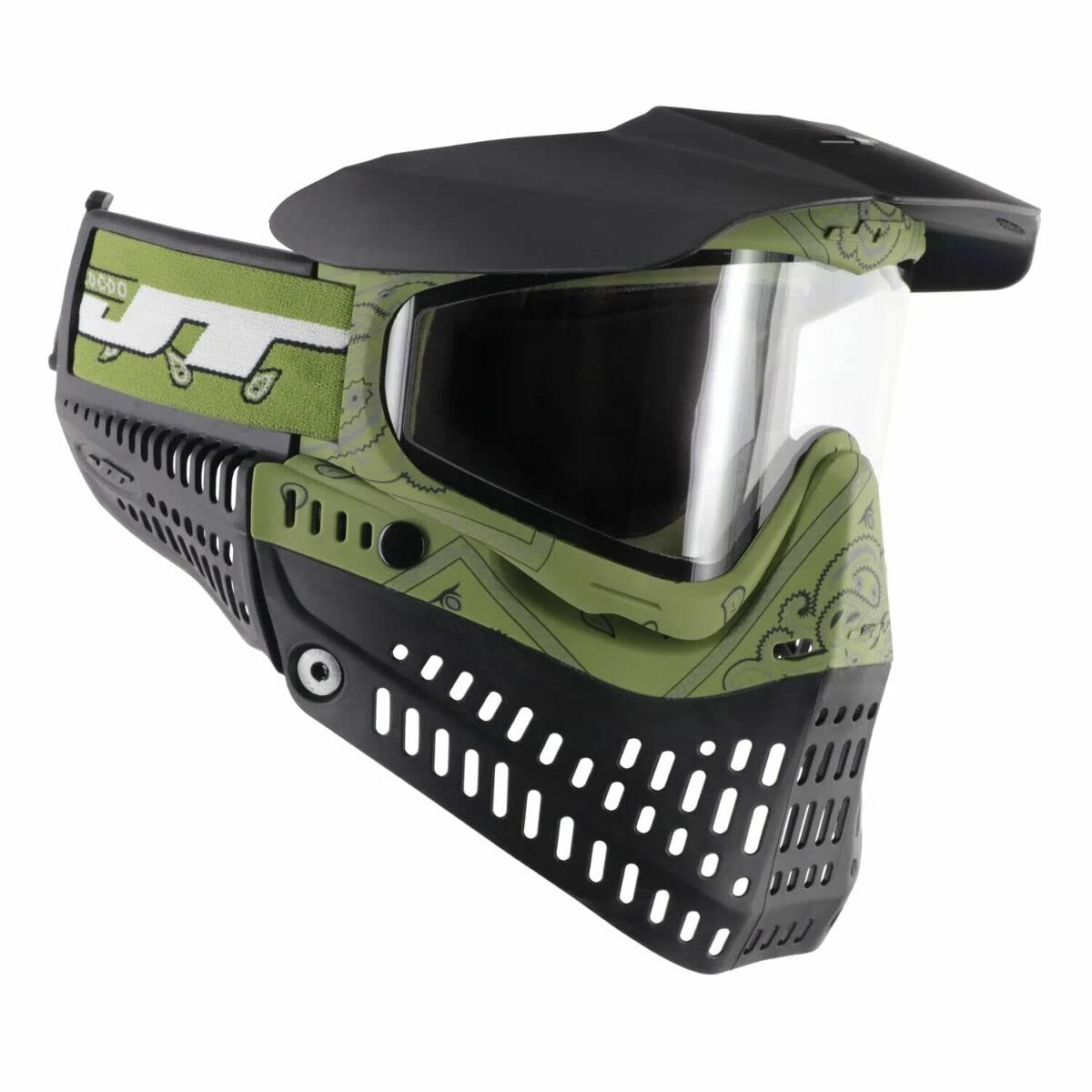 JT Proflex Goggles LE Bandana Olive w/Clear and Smoke Lens