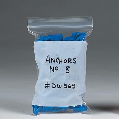 Miniatura 8 de Bolsas de polietileno con cierre resellable, bloque blanco, 4 x 6 pulgadas de ancho y (100 bolsas) de plástico transparente de 2 mil con cierre