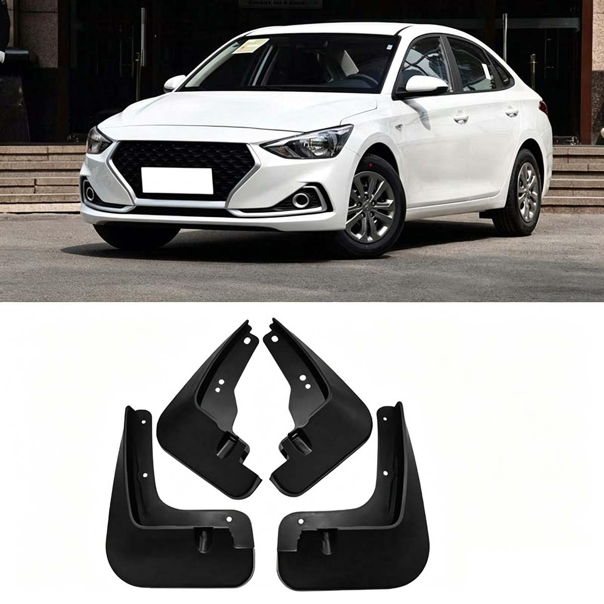 Garde-Boue pour Hyundai Celesta 2017-2019 Lot d'Accessoires Extérieurs de Protection Auto