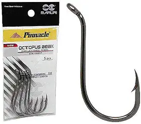 Maruri, Anzol Maruri Pinnacle Octopus Beak N10/0 5 Unidades Aço Carbono