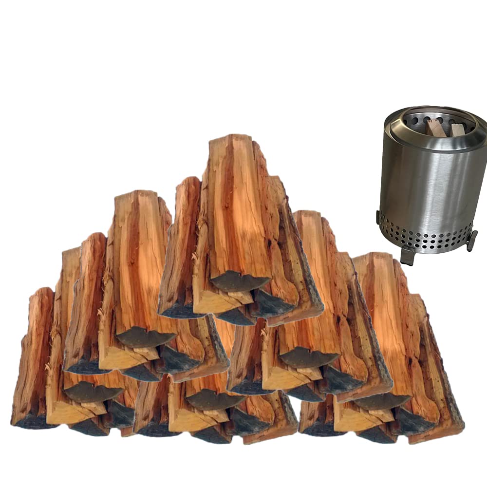 Legna da ardere, Accendi Fuoco, Legna da ardere, Legna da ardere, Mini Legna da ardere e accendifuoco - Sostenibile - Rovere essiccato in Forno Cherry Maple Walnut - Lunghezze 3,5-4"