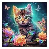 Mys Aurora Wooden Puzzles, Kitten in Dream Wooden Jigsaw Puzzles 500 Piece, Unique Luxurious Shaped Wood Puzzle for Adults and Kids, Best Gift for Birthday 11.2 x 11.2 Inch