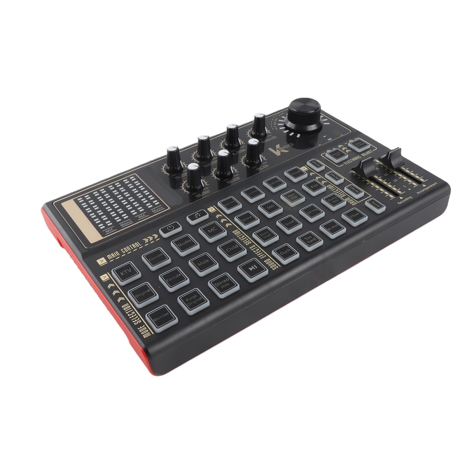 SK300 Live-Soundkarten-Voice-Changer-Mixer mit Hoher Kompatibilität für Smartphone-Computerspiele, Drahtlose Verbindung Verfügbar (Soundkarten-Kit)