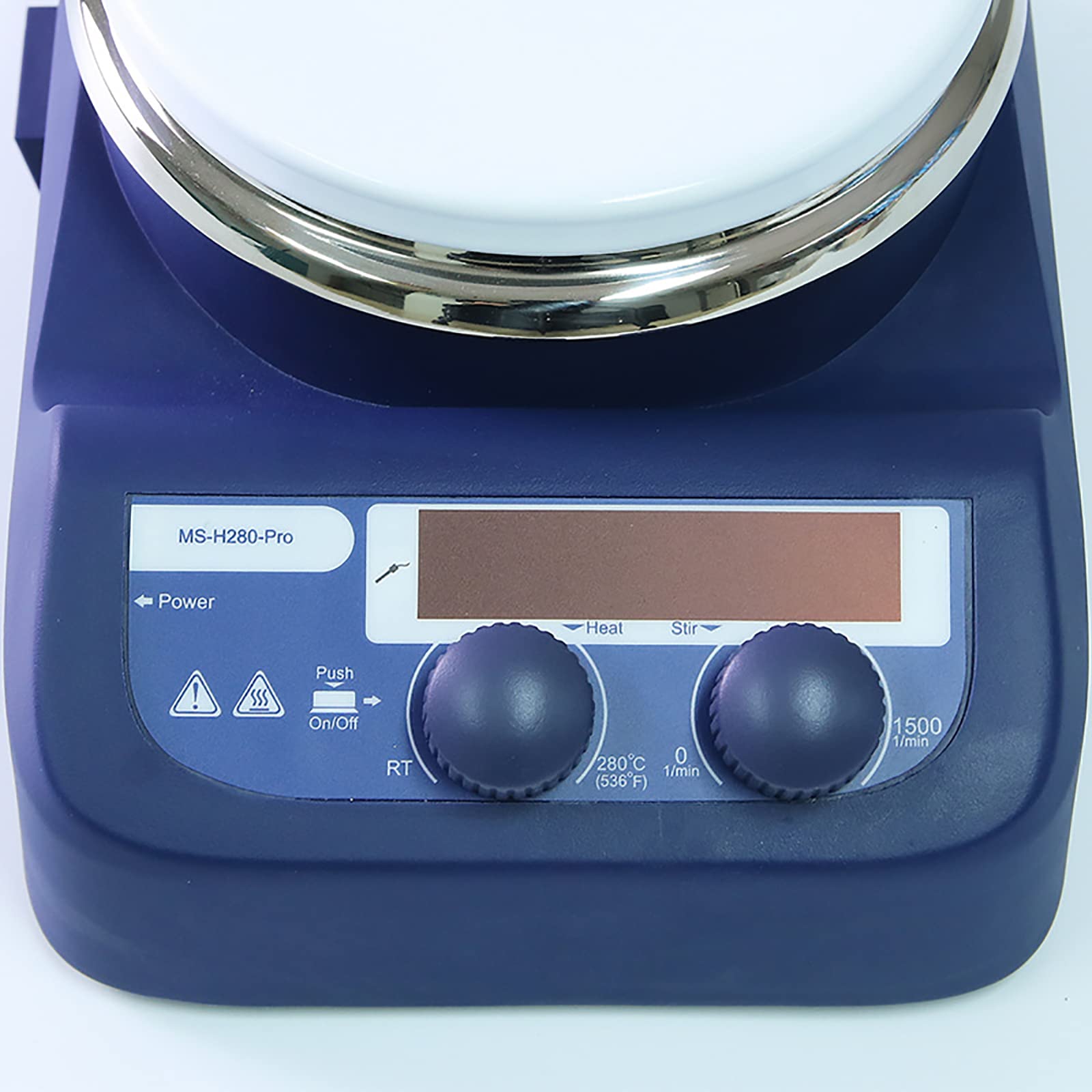 Agitador magnético Mezclador magnético Agitador con Pantalla Digital, Agitador magnético con calefacción con Pantalla LED, sonda de Temperatura y Soporte, 100-1500 RPM, Capacidad máxima de a