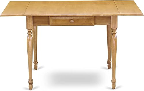 Miniatura 33 de East West Furniture MZT-BCH-T Monza Mid-Century - Mesa de comedor rectangular con gotas y patas elegantes, 36 x 54 pulgadas, negro y cereza Negro y