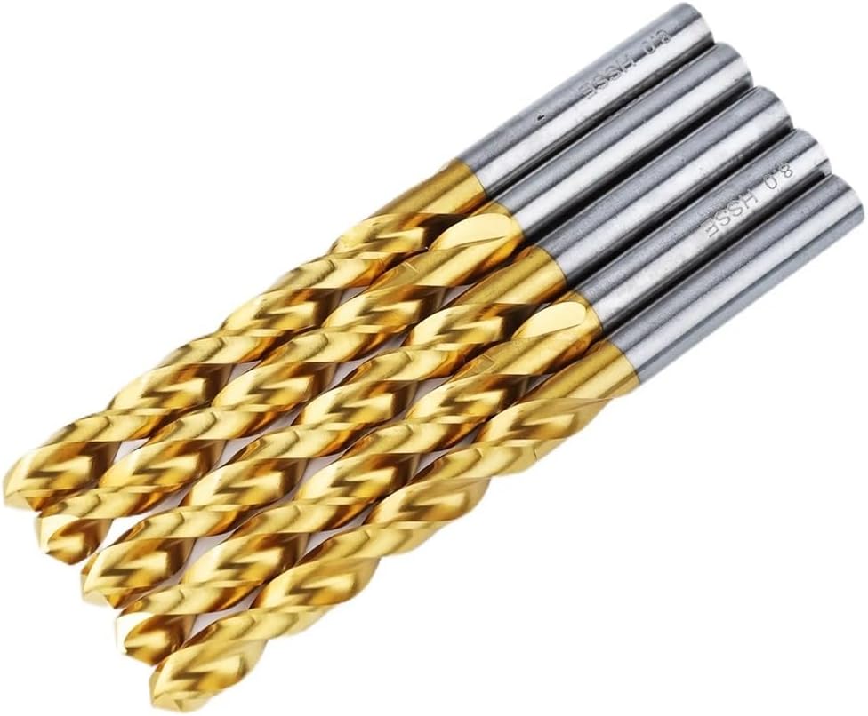 Drill Bit Set 20PCS Cobalt Drill Bits M42 Titanium Coated Twist Set for Metal, Steel, Iron, and Wood(9.9MM_20PCS_Round)