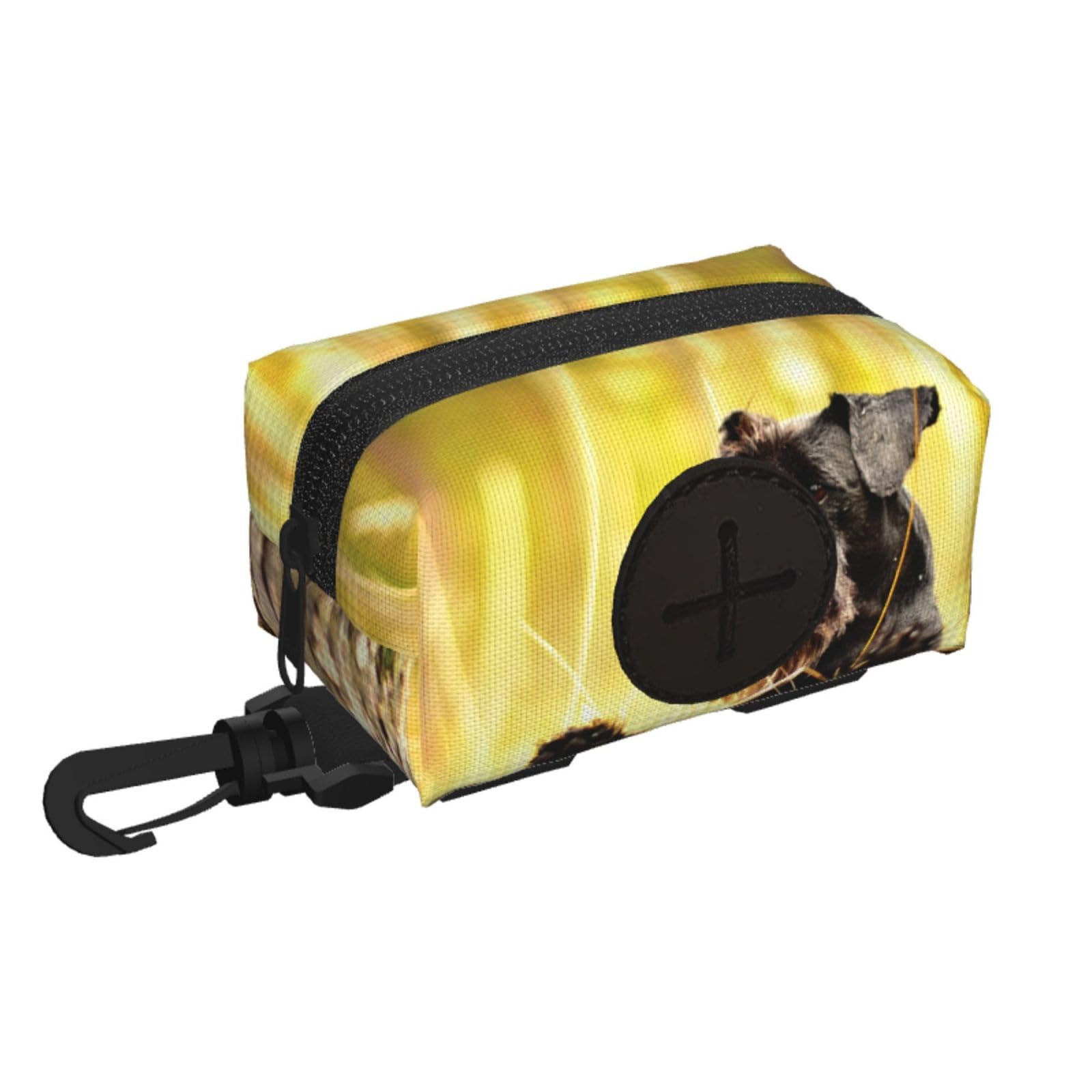 Inomak As Picture Miniature Schnauzer Pets Black Dogs,Poop Bags Holder Poop Waste Bag Dispenser Pet Supplies