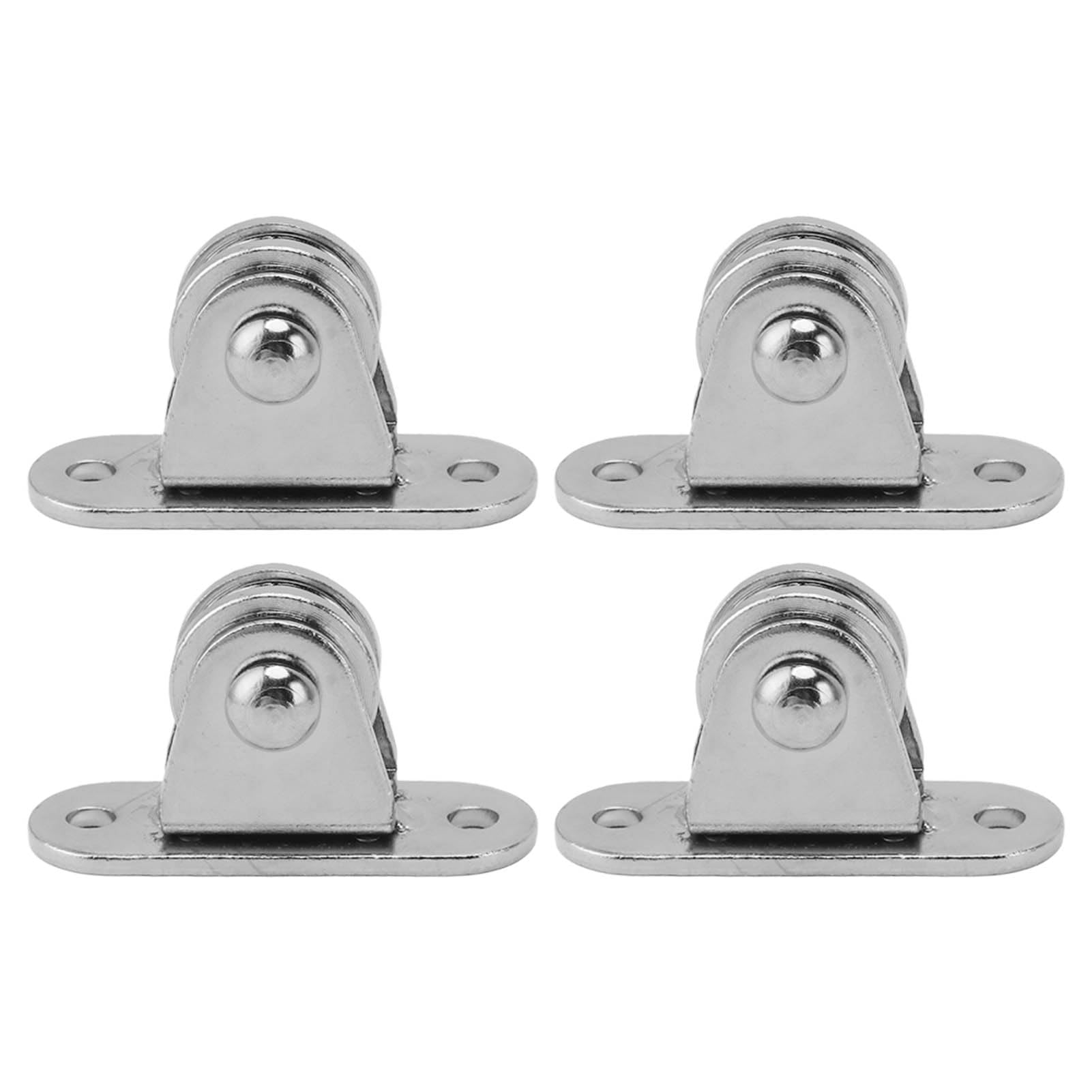 Rope Pulley, Locking Pulley Small Silent Pulley Block, Stainless Steel Pulley Roller Wheel, Wall Mounted Fixed Pulley with Screws Pulley Wheel for Wire Rope Rail Sliding Gate