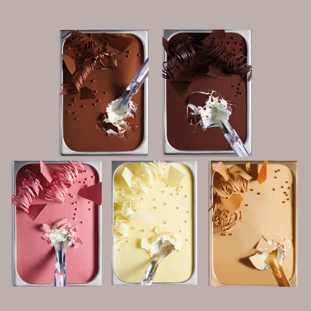 Lucgel Copertura Stracciatella Gelato Grand Cru con 80% Cioccolato Fondente Ecuador Leagel - 3,5 Kg -