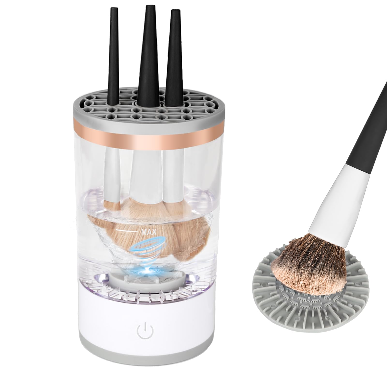 MOODTALKMulti-Functional Electric Makeup Brush Cleaner - Automatic, Energy Saving Makeup Brush Cleaner: Convenient and efficient Makeup Brush Cleaning Solution