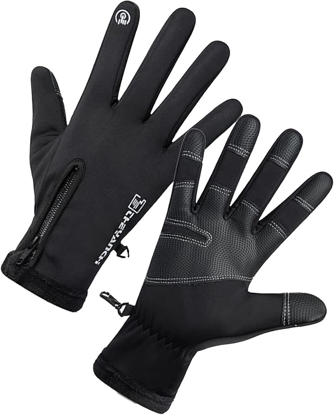 Guantes térmicos impermeables con pantalla táctil para invierno miniatura 2