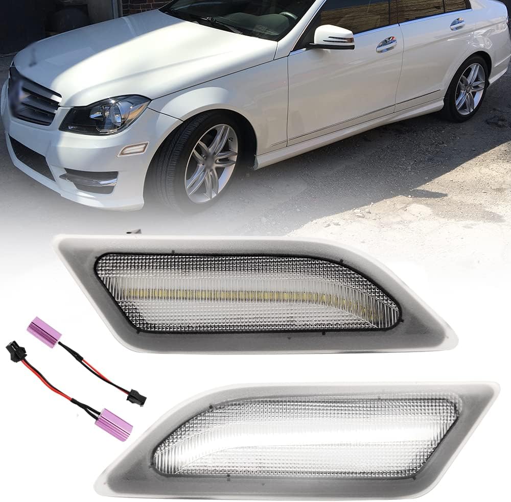 NSLUMO Cool White Led Side Marker Lights for 1214 Mer