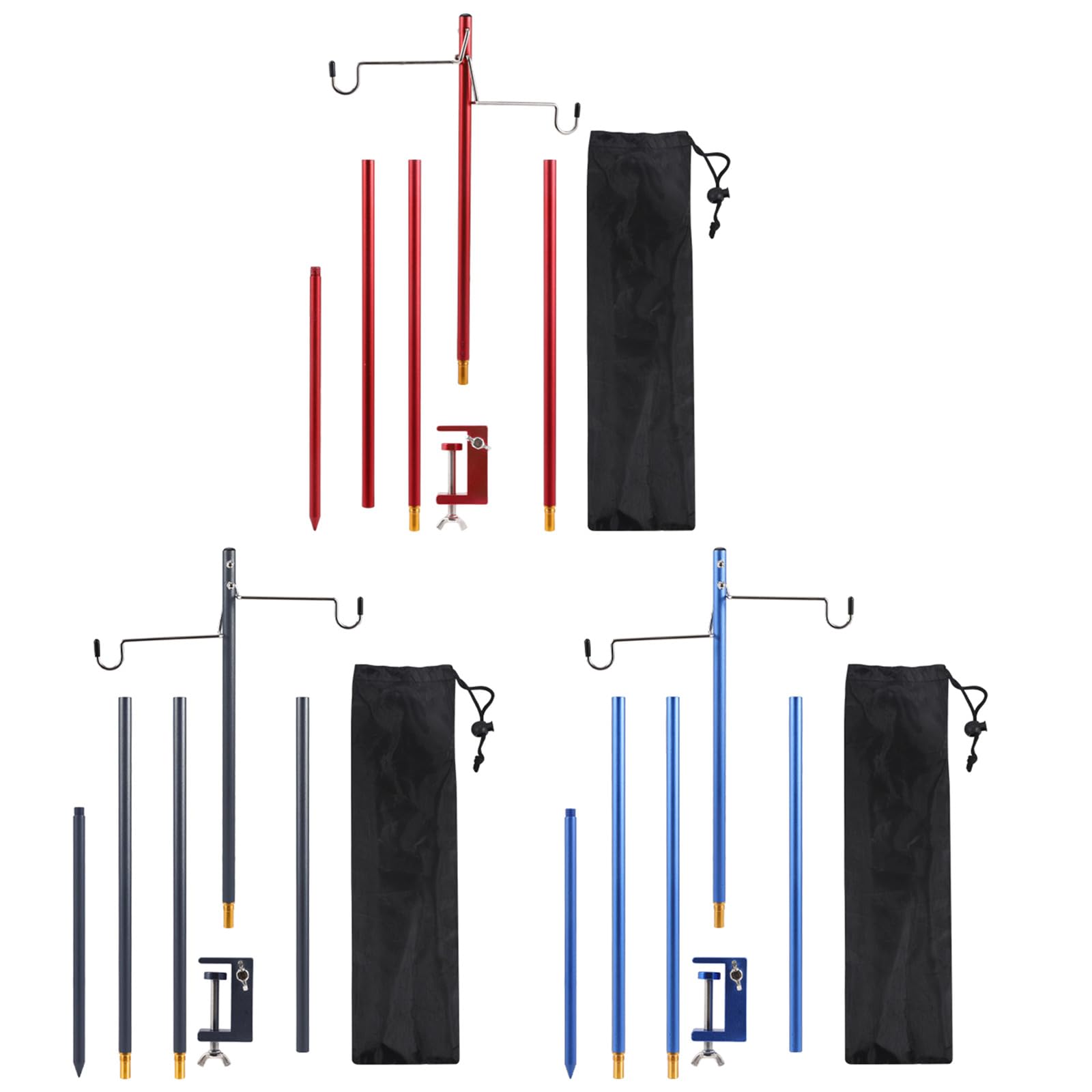 Support De Lampe Pliable En Alliage D'aluminium Pour Camping