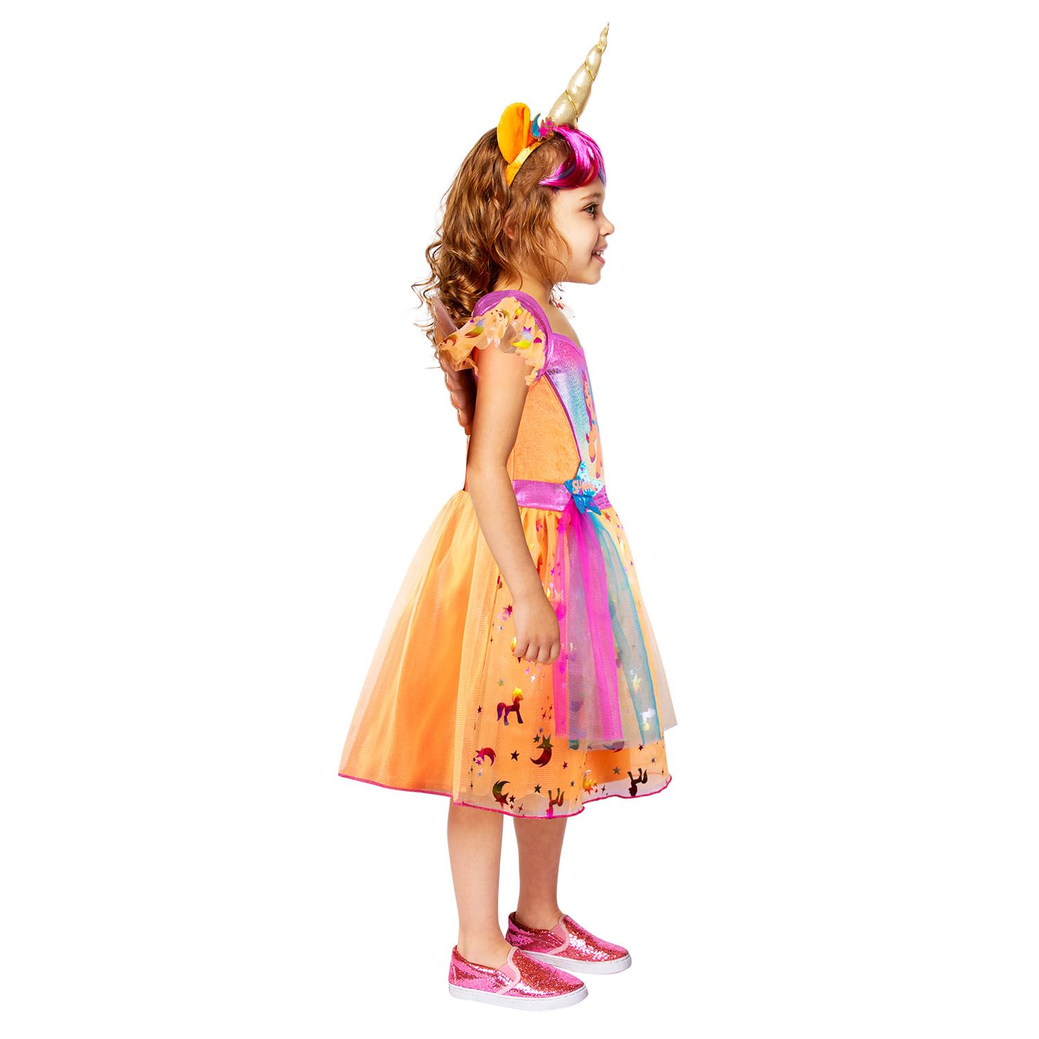 Amscan 9918480 - Oficjalnie licencjonowany kostium dziewczęcy My Little Pony Sunny Starscout Fancy Dress Age: 4-6 lat
