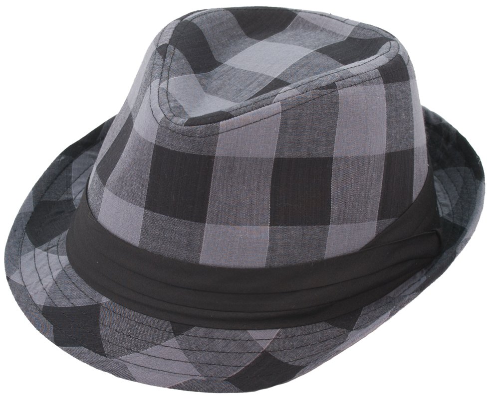 Milani Fedora Hat with Black Ribbon Band