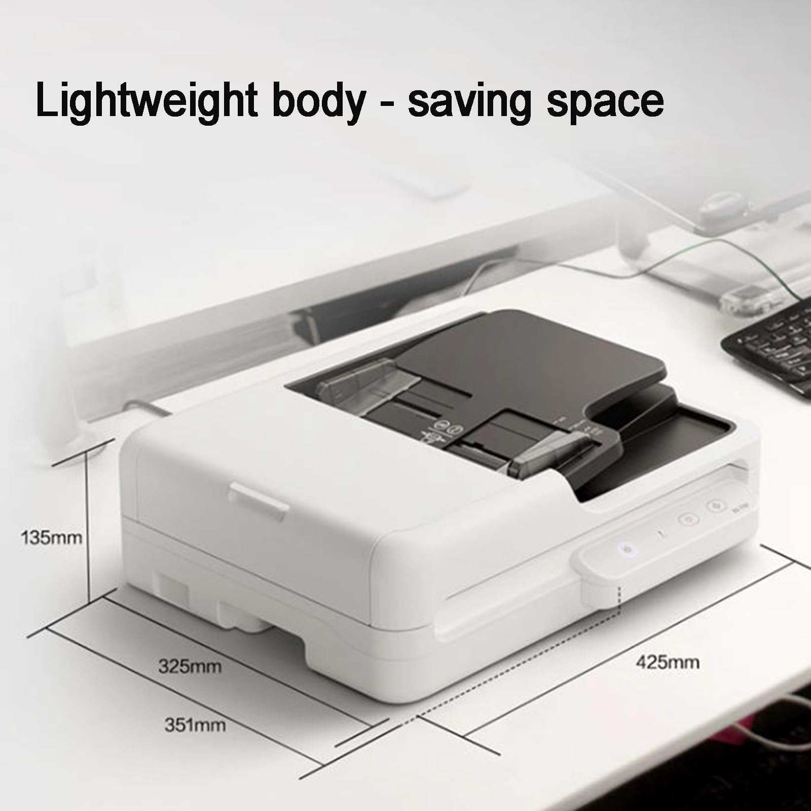 Scanner Piatto A4 per Documenti, Scansione Fronte/Retro - 30 Ppm/60 Ipm/min, con Alimentatore Automatico, Risoluzione Massima 1200x1200 Dpi, Connettività USB