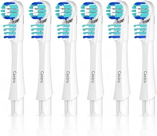 Replacement Brush Heads for New Spinbrush Pro Clean and Pro Whiten | 6 Pack,Adult, Medium Bristles Dual-Action Electric Toothbrush Refills, Green and White,Not for Smart Clean & Old Version