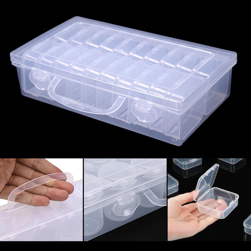 9 Scatoline Trasparenti 10x7x3.5cm - Contenitori Per Perline, Gioielli E Piccoli Oggetti - Foto 6