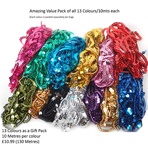 Neotrims - Nastro di paillette metallizzate della