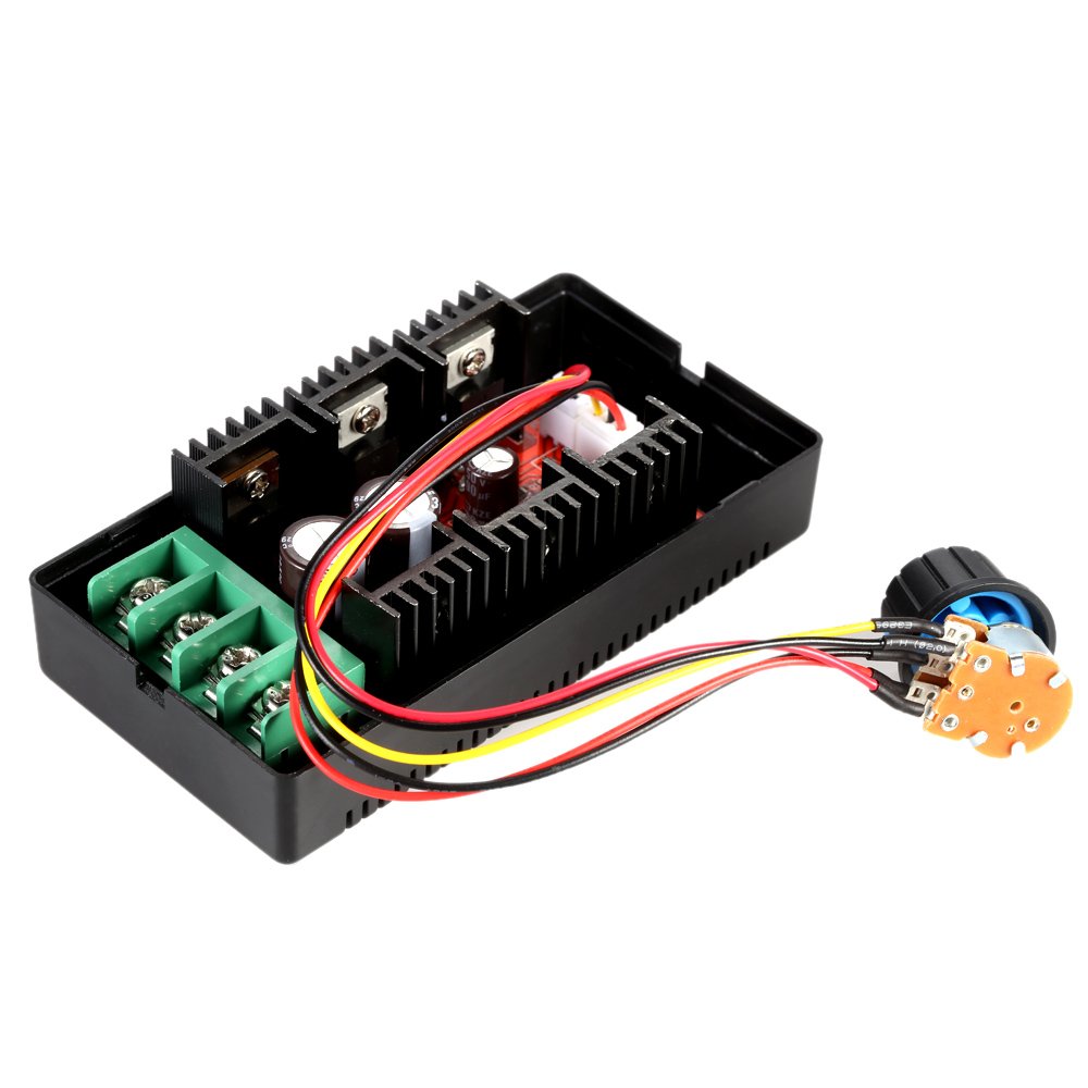 HingersAdjustable 10-50V/40A/2000W DC Motor Speed Control PWM HHO RC Controller 12V 24V 36V 40V 50V Speed Adjuster